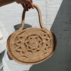 vintage woven bag